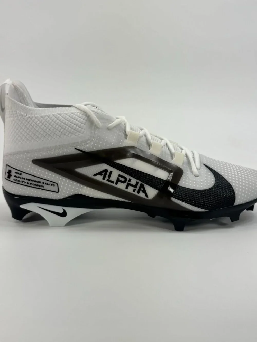 Nike Alpha Menace 4 Elite TB P 'White Black' IB2501-100 Football size 14